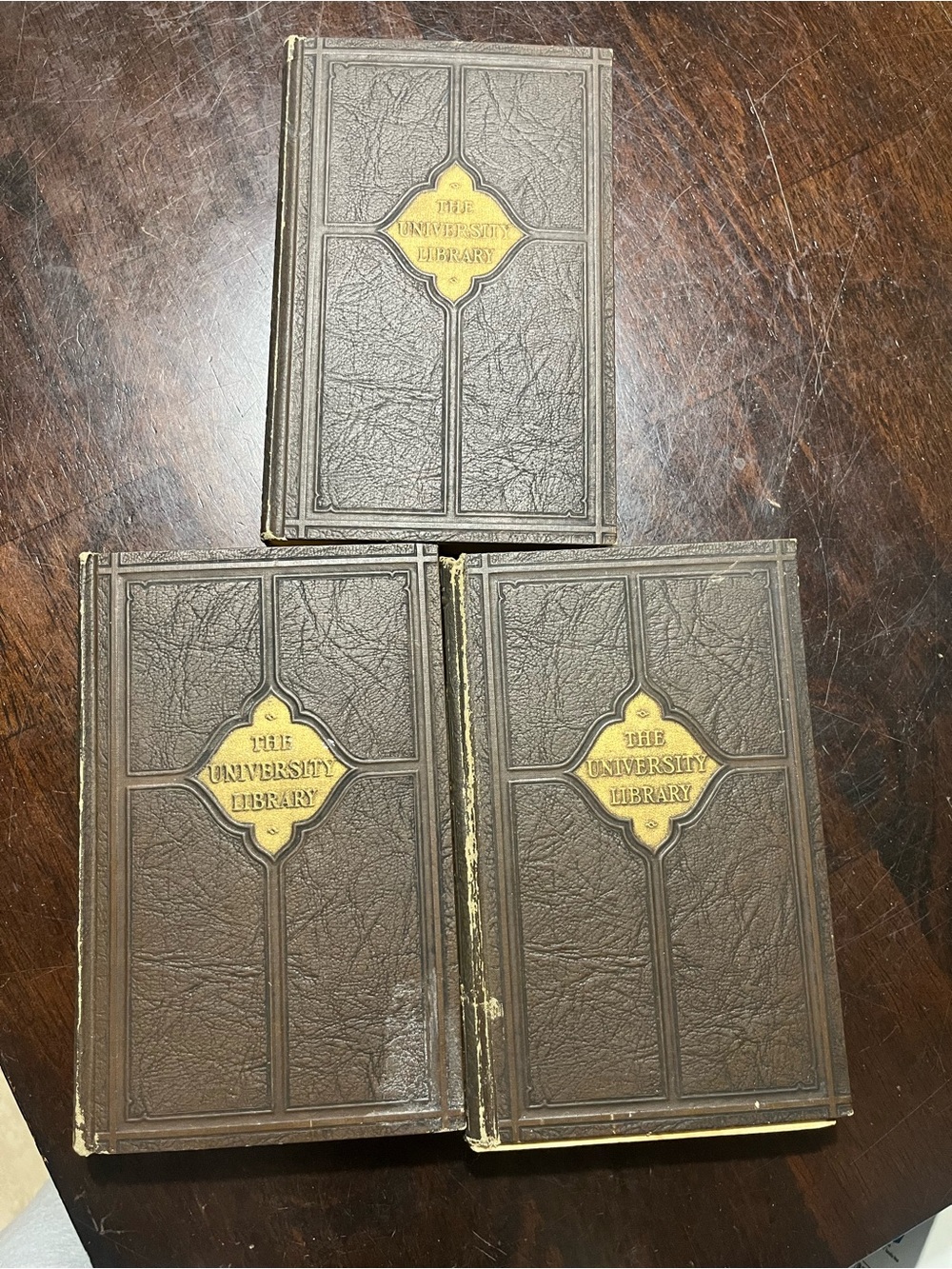 Antique 1920’s The University Library Books Volumes: XII , XVII & XVIII